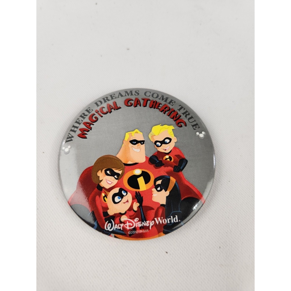 Disney The Incredibles Where Dreams Come True Magical Gathering Movie Pin Button